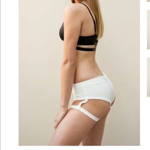 Luna low waist garter pole shorts